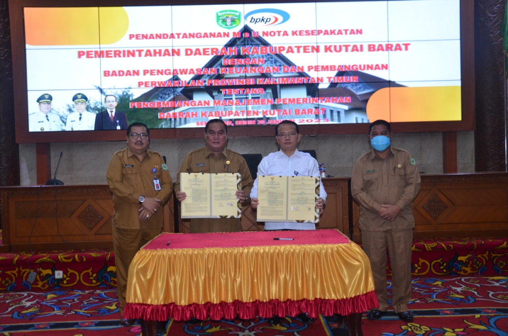 Wujudkan Tata Kelola Pemerintahan Yang Baik, Bupati Kubar Teken MoU dengan BPKP Kaltim
