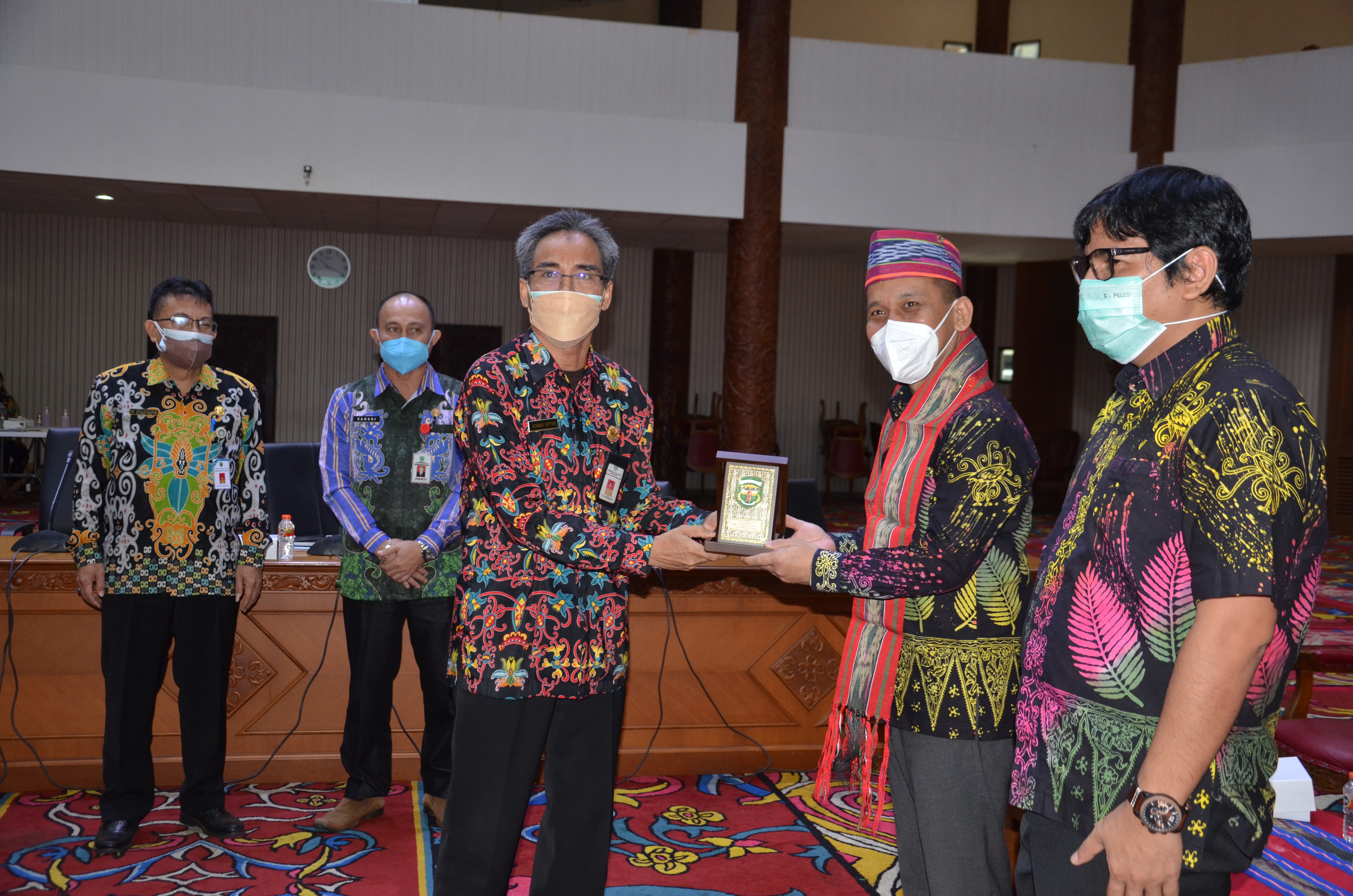 Pemkab Sambut Hangat BPKAD Kota Bontang, di Kubar