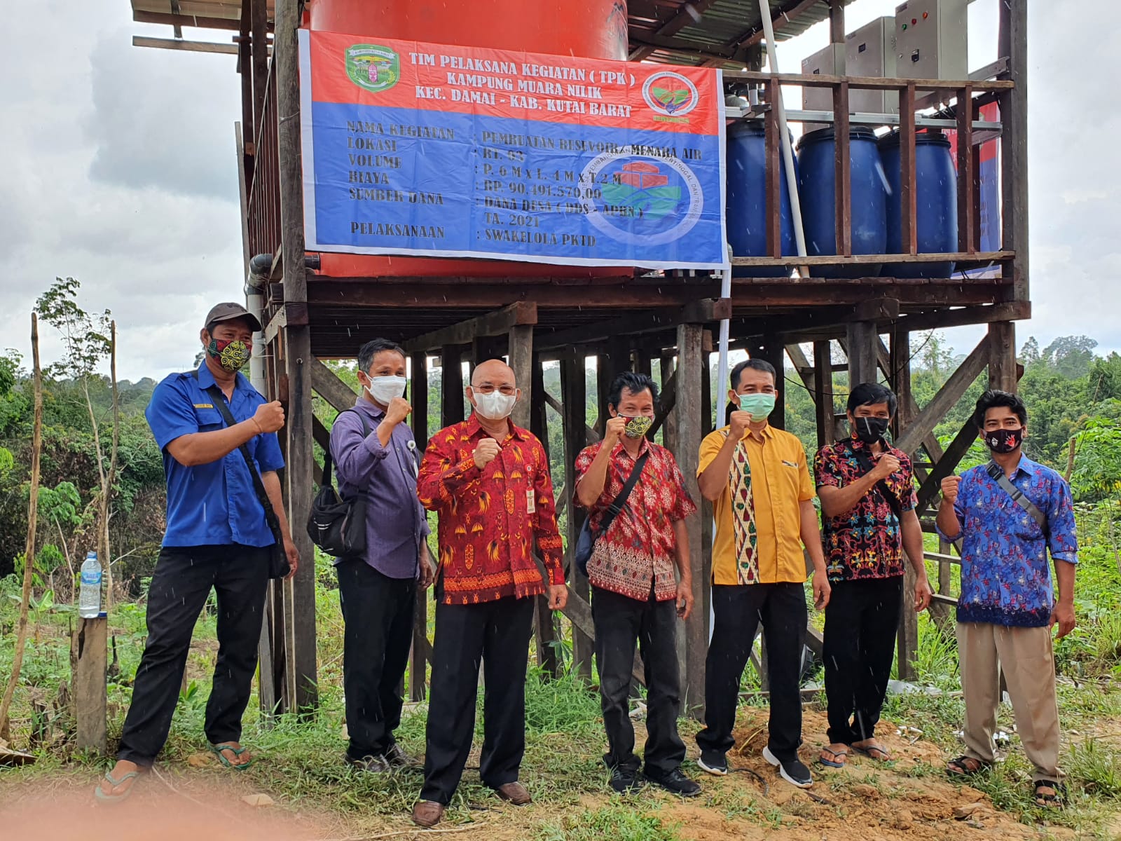 Tingkatkan Kesehatan Masyarakat Kampung Muara Nilik Bangun Resepoir