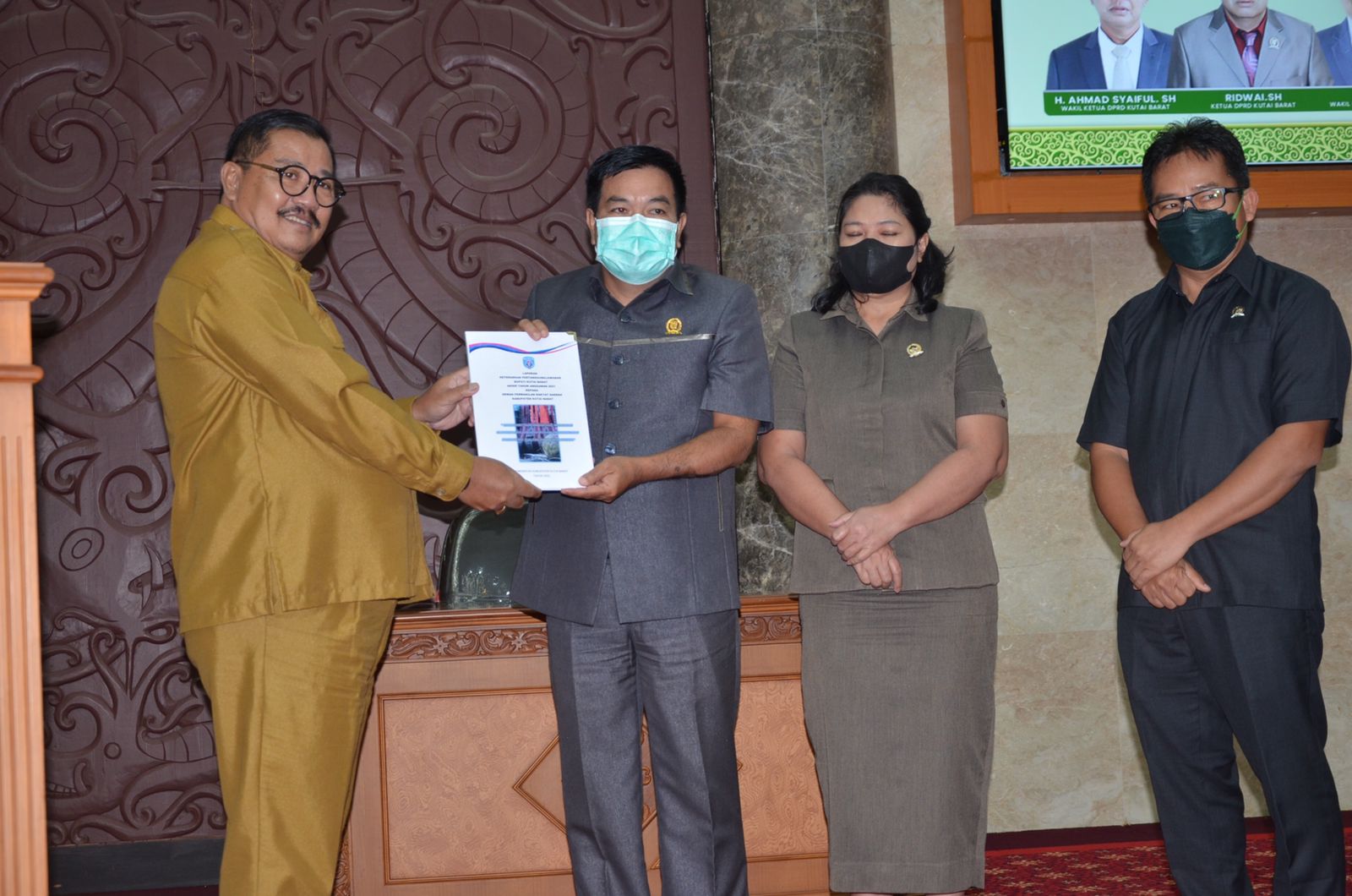 Paripurna, Penyampaian Nota Pengantar LKPJ Bupati Tahun Anggaran 2021