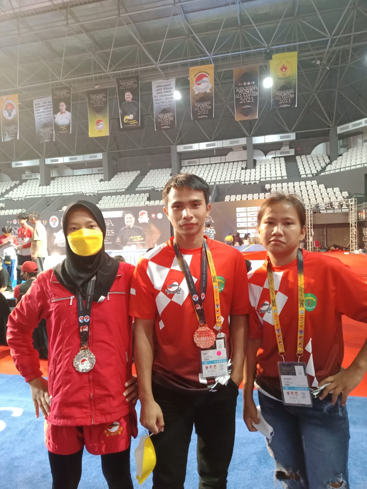Dua Atlet Wushu Kubar, Sabet Mendali, Kejurnas Indonesia Wushu All Games 2021, di Jakarta